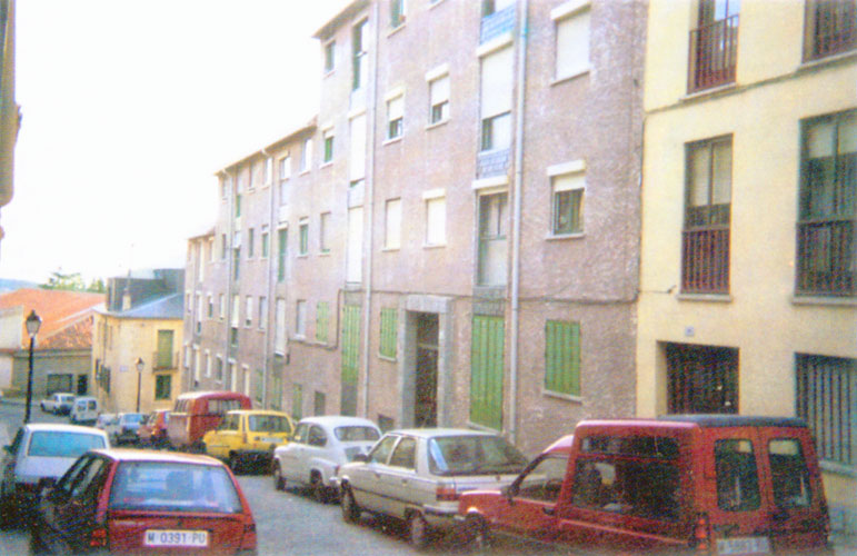 Calle de El Escorial donde vivía Luz Amparo.